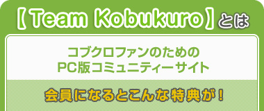 コブクロファンのためのPC版サイトTeam Kobukuro